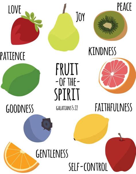 Fruit Of The Spirit Illustration Fruit Of The Spirit Bible Study For