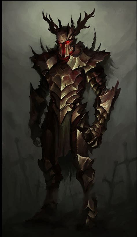 Evil Dragon Knight Fantasy Character Design Fantasy Armor Character Art