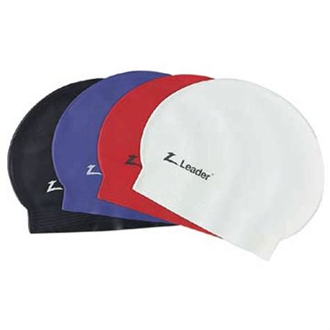 latex leader logo swim caps sports facilities group inc