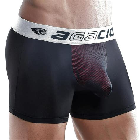 Agacio Mens Comfortable Soft Boxer Trunk Mesh Pouch Enhancing Tight Shorts Underwear Walmart