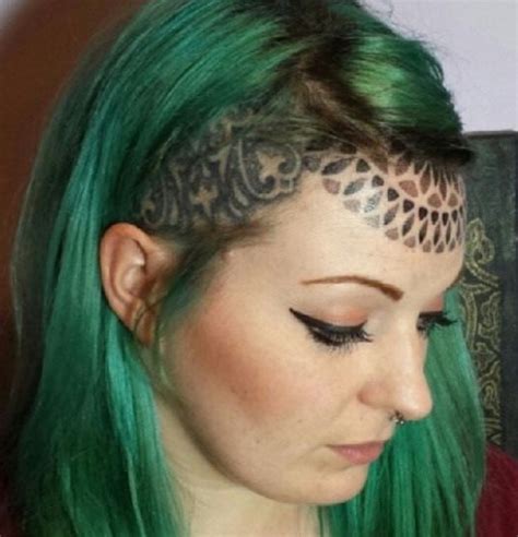 Pin By Shasta Mcnab On Tattoos Face Hairline Tattoos Face Tattoos For Women Face Tattoos