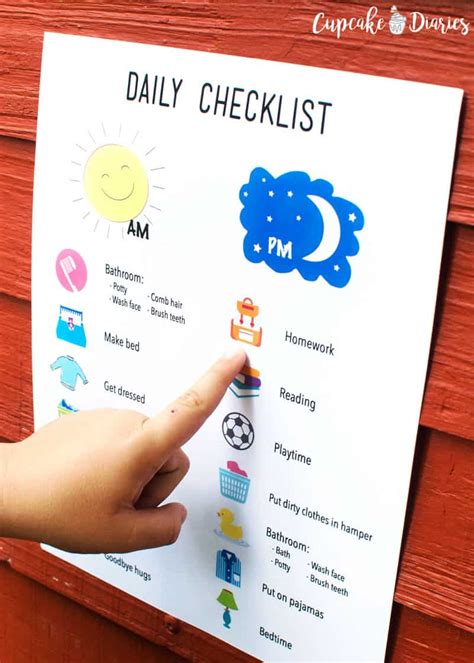 Daily Routine Checklist For Kids