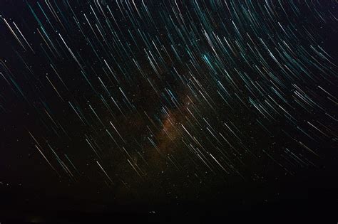 Earth Star Trail Night Sky Stars Hd Wallpaper Wallpaperbetter