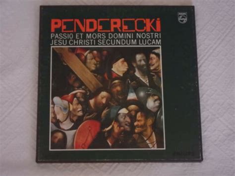 Krzysztof Penderecki Passio Et Mors Domini Nostri Jesu Christi 2xlp Ebay