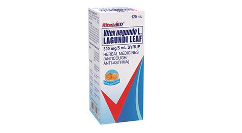 Herbal Medicine Anticoughanti Asthma Rm Lagundi Syrup 120ml Ritemed