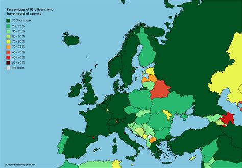 How Americans See Europe Vivid Maps