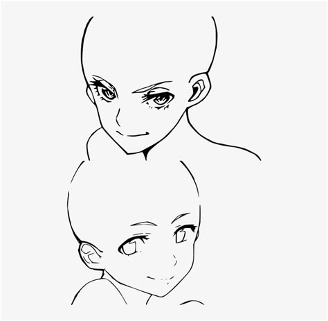 Template Female Anime Head Bases Free Transparent Png Download Pngkey