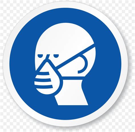 Respirator Sign Personal Protective Equipment Dust Mask Hazard Png