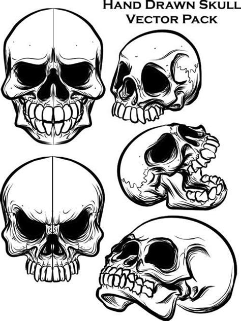 Skulls Clip Art 53 Free Vectors For Punk Designs