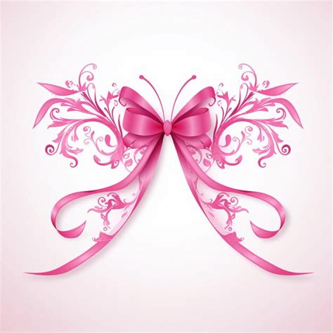 Premium Ai Image Pink Ribbon For Love