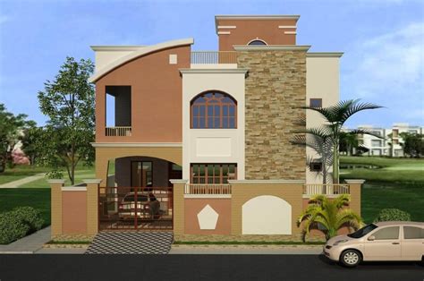 Best Ideas Of Outside Elevation Corner House Design