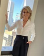 Former Australian Foreign Minister Julie Bishop shows off her new long ...