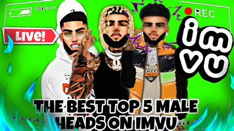 The Top 5 Male Heads To Use On Imvu Gameplay Youtube