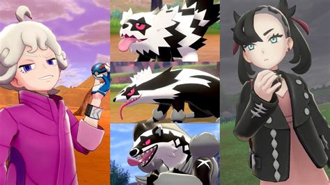 Pokemon Sword Shield Reveals Galarian Forms New Pokemon Rivals Bede And Marnie Team Yell