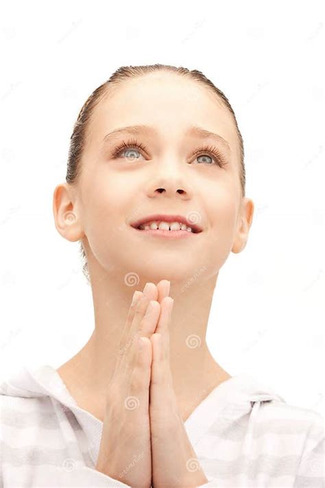 Praying Teenage Girl Stock Photo Image Of Calm Alone 40020118