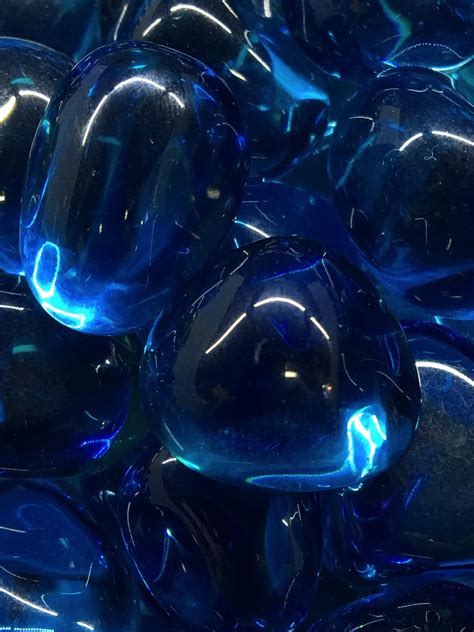 Tumbled Stones Obsidian Blue Dark Tumbled Stones 250g