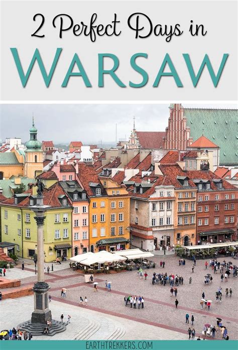 The Town Square In Warsaw With Text Overlay That Reads 2 Perfect Days In Warsaw