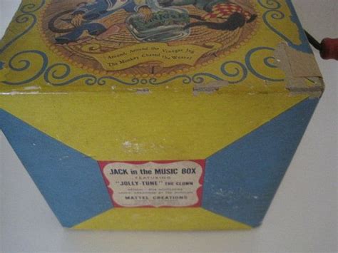 Vintage Mattel Jack In The Music Box Jolly Tune The Clown By Etsy