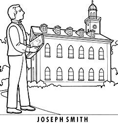 Gambar Lds Joseph Smith Coloring Page Book Temple Pages Mormon Di
