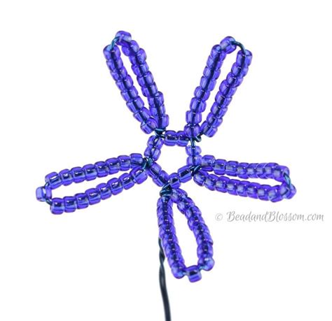 Bead Blossom Lesson One Continuous Loops Learn French Beading