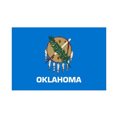 Oklahoma State 3x5 Flag Standard Flags For Outdoor Use