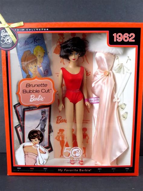 Nib Barbie Doll 2008 My Favorite Barbie 1962 Reproduction Brunette