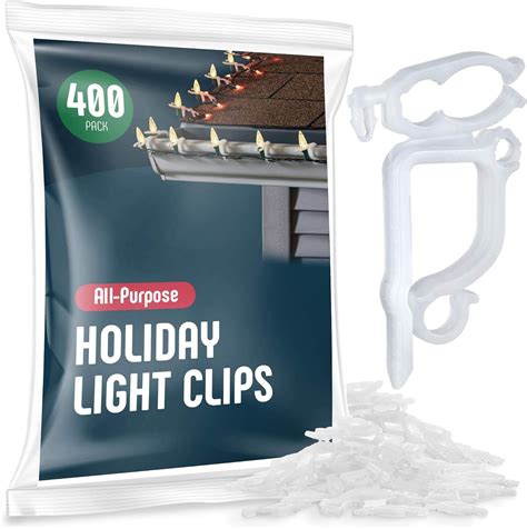 All Purpose Holiday Light Clips Set Of 400 Christmas Light Clips