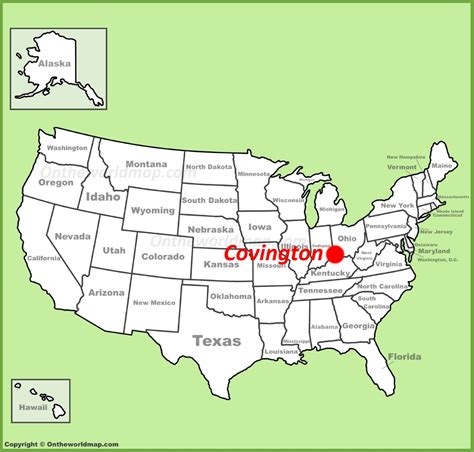 Covington Map Kentucky Us Discover Covington With Detailed Maps