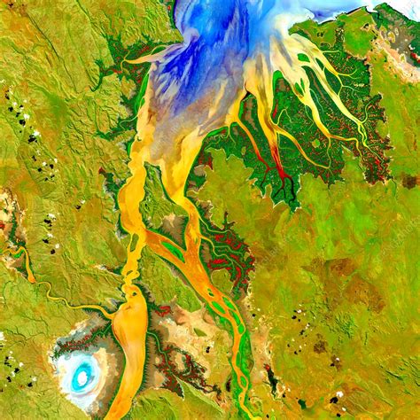 Ord River Estuary Satellite Image Stock Image C0342645 Science
