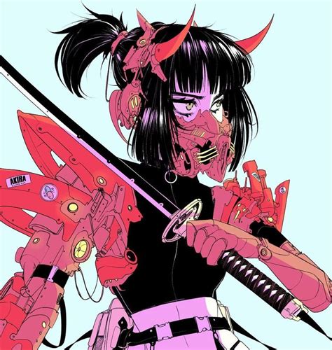 Cyberpunk Wonderland A Look At Vinne Myartmagazine Cyberpunk Anime