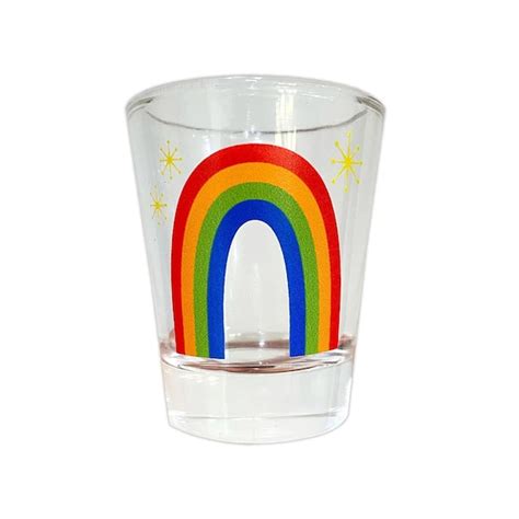 Rainbow Shot Glasses Etsy