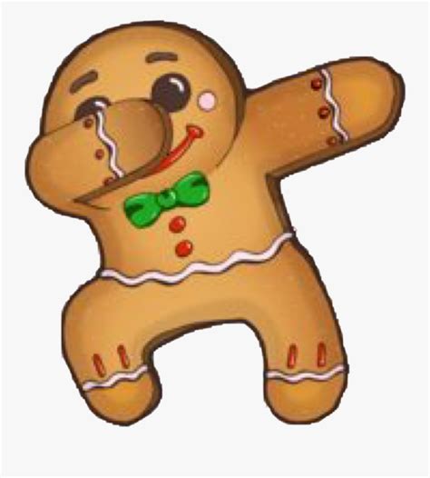 Gingerbread Drawing Food Christmas Dabbing Gingerbread Man Free