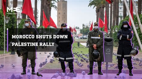 Moroccan Police Crack Down On Palestine Land Day Protest Middle East Eye
