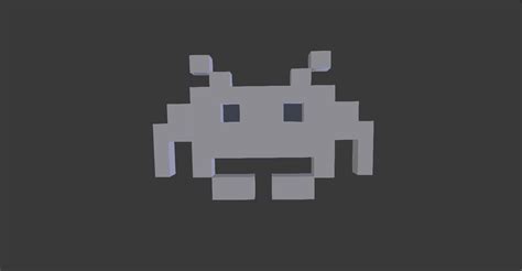 The Space Invaders Enemy 3D Model CGTrader