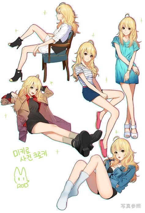 Rod Rod4817 Hoshii Miki Idolmaster Idolmaster Classic White Legwear Bad Id Bad Pixiv