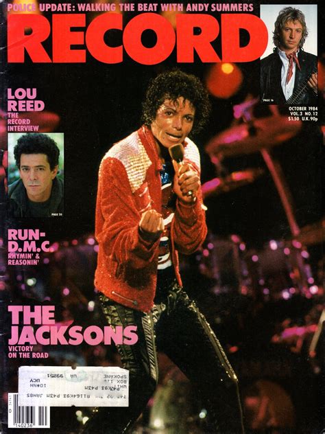 Record Magazine October 1984 Issue Michael Jackson Cover Etsy
