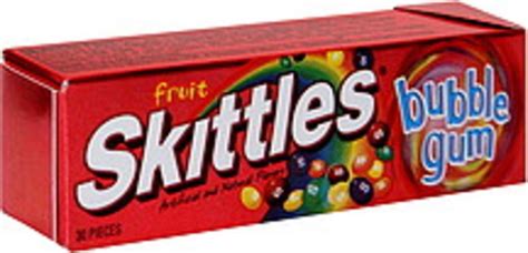 Skittles Fruit Bubble Gum 30 Ea Nutrition Information Innit