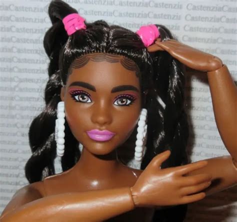 L8 ~ Nude Barbie Extra Braids Articulated Model 17 Blorange Face Doll For Ooak 16 99 Picclick
