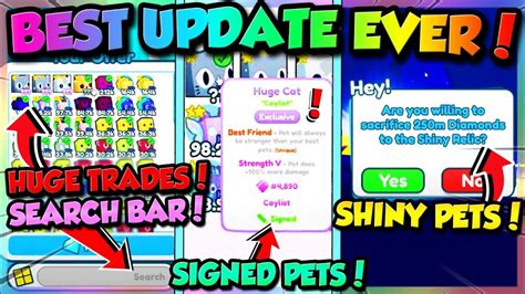 ⭐best Pet Simulator X Update Yet Shiny Pets Signed Pets And More