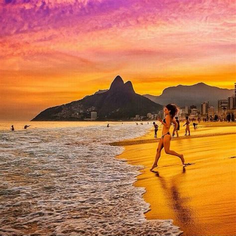 Ipanema Beach Rio De Janeiro Brazil Napoleon Hill Landscape