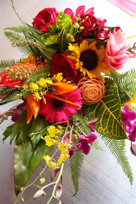 The Flower Magician Tropical Sunshine Wedding Bouquet