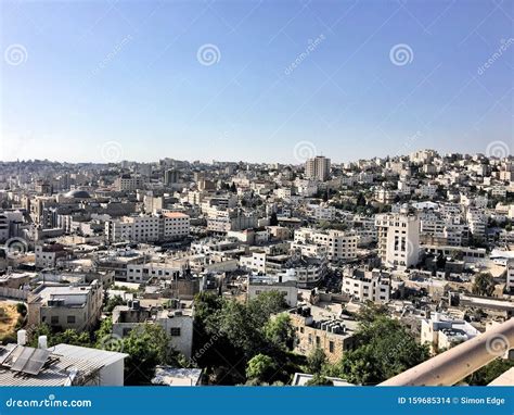 A Panoramic View Of Hebron In Israel Stock Photo Image Of View