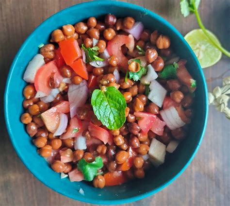 Kala Chana Salad Kala Chana Chaat Vegan Healthy Salad