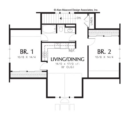 Carriage House House Plan 5016b The Eastman 885 Sqft 2 Beds 1 Baths