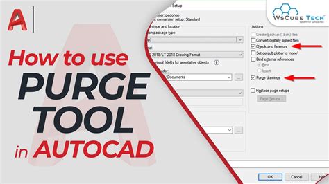 How To Use Purge Tool In Autocad Using Purge Command In Autocad