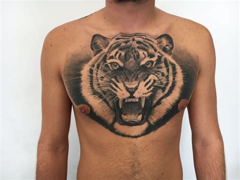 39 Tattoo Chest Tiger Images