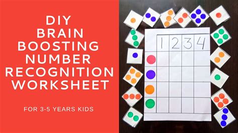 Diy Brain Boosting Number Recognition Activity 01 How To Teach