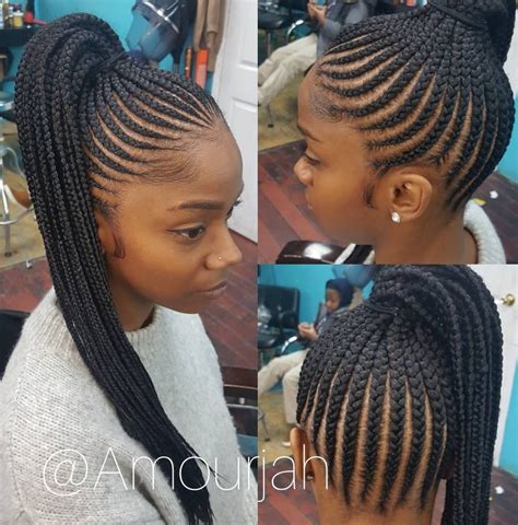 Braids are very common among black african american girls and most of them look really beautiful with #2. Flawless braided pony via @amourjah - Black Hair Information
