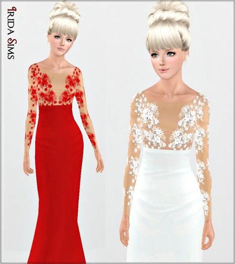 Irida Sims 3 Dress 51 I By Irida Sims 3 Downloads Cc Caboodle