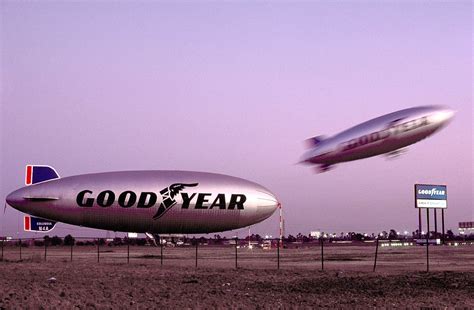 Goodyear Blimps Columbia N3a And N4a At Carson California 1975 Carson California Goodyear